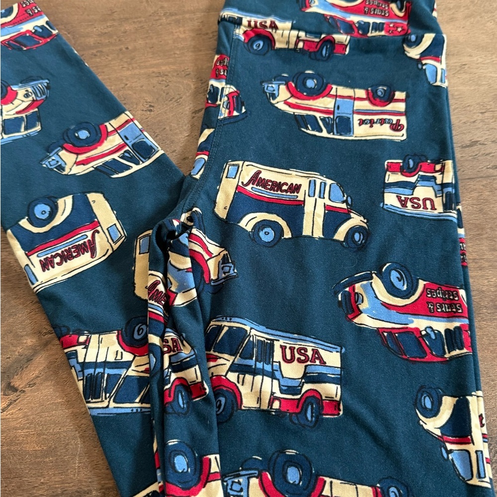 LuLaRoe Patriotic OS USA Truck Print
